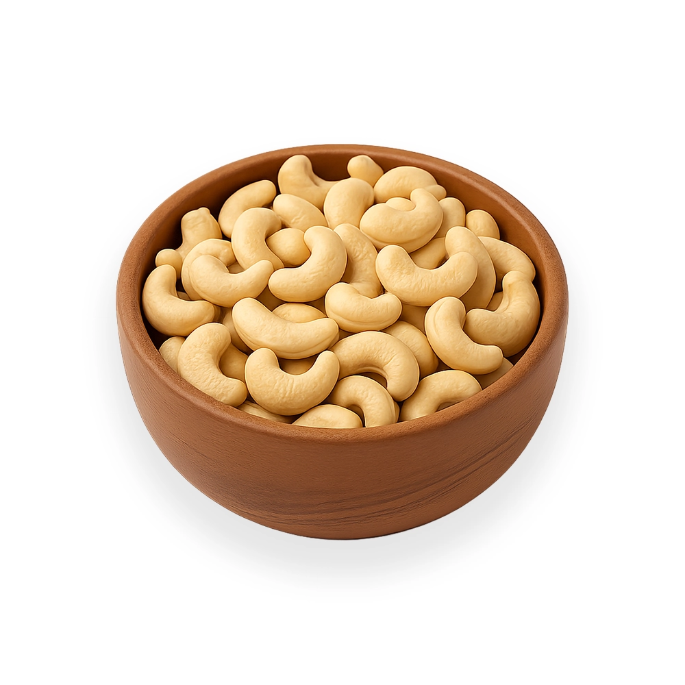 Grade: W320, W240, LWP, SWP Moisture: 5% max (Kernel) Outturn: 49-52 lbs Defectivity: <15% Certification: SGS Inspection, Phytosanitary Packaging: 25kg (55lb) vacuum-sealed bags in cartons / master bags Loading Quantity: 20FT FCL: ~11-12 MT (kernels)