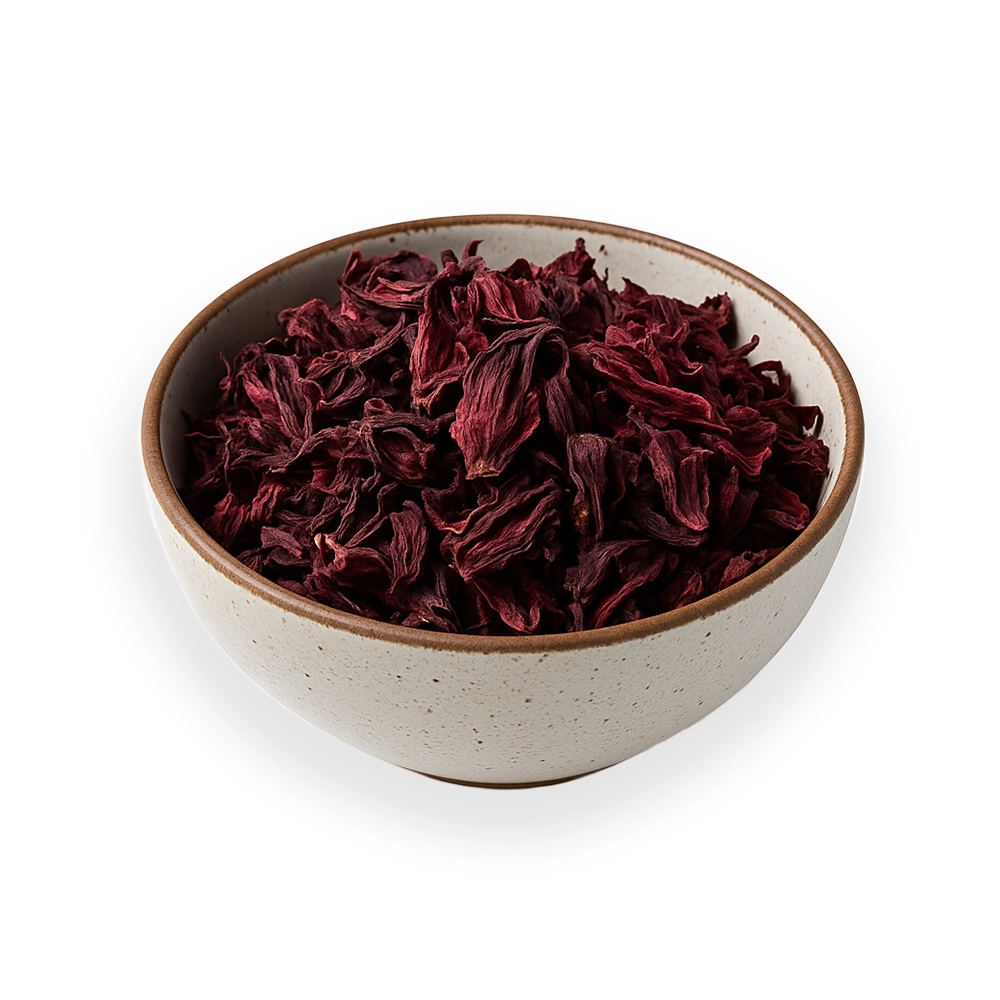 (HS Code: 1212995000) Color: Deep burgundy red Moisture: 10% max Purity: 99.5% min, free from foreign matter Acidity: High (as Malic Acid) Certification: Organic, EU/NOP compliant options available Shelf Life: 24 months Packaging: 10kg, 20kg, 25kg food-grade poly bags inside jute or carton boxes Loading Quantity: 20FT FCL: ~12-14 MT