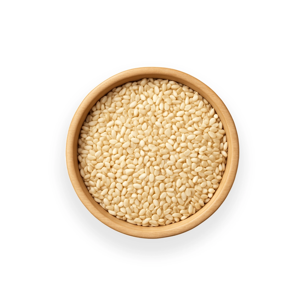 (HS Code: 1207400000) Variety: White Nigerian Purity: 99.97% min Moisture: 8% max Oil Content: High (>48%) Foreign Matter: <0.03% Admixture: 0.5% max Certification: Available upon request (e.g., Certificate of Analysis, Phytosanitary) Shelf Life: 24 months in proper conditions Packaging: 25kg or 50kg polypropylene bags / Buyer's specification Loading Quantity: 20FT FCL: ~24-26 MT